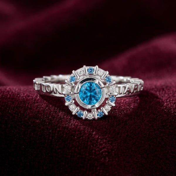 Spinner Ring, Superheroe Ring, Tony Ring, Stark Ring, Proof he has a Heart Jewelry, Heroe Jewelry
