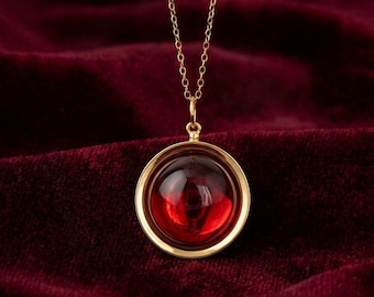 Ruby Amulet Necklace, The stone necklace, You can unlock any door if you only have the key, The secret of NIMH, Brisby necklace amulet