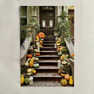 Postcard Fall Stairs in New York