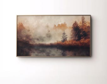 Spooky Woods Rahmen TV Kunst | Herbst Bilderrahmen TV Art | Samsung Rahmen TV Kunst | Wald Rahmen Tv Kunst | Halloween Bilderrahmen Kunst | Herbst Aquarell Kunst