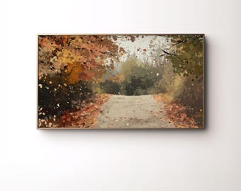 Fallende Blätter Aquarell für Samsung Frame TV (Digitaler Download)