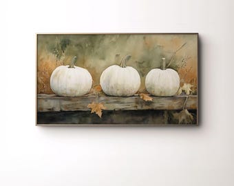 Herbst Kürbis Malerei: Samsung Frame TV Art (Digitaler Download)