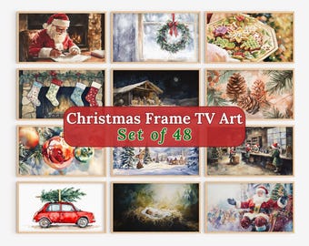 Weihnachtsrahmen TV Art | Weihnachten TV Kunst | Weihnachtsrahmen TV | Urlaub Rahmen Tv Kunst | Weihnachtsmannrahmen Tv Kunst | Winterrahmen Tv Kunst | Wandkunst