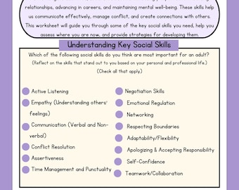 Ważne umiejętności społeczne