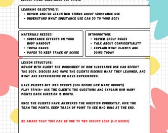Group- Substance Trivia