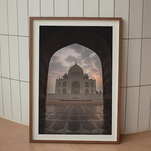 Taj Mahal Sunrise Photo Print Digital Download - Agra, India