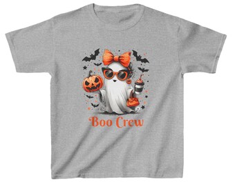 キッズ ハロウィン ゴースト Tシャツ、ブークルー グラフィック Tシャツ