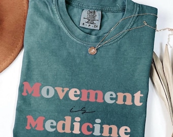 movement is medicine png file, Personal Trainer Gift, High resolution Physical Therapy design