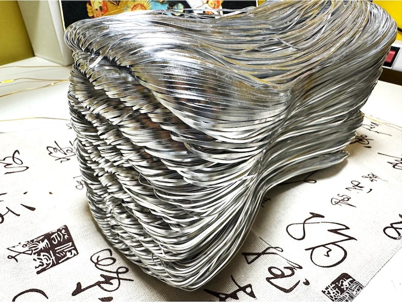Cloisonne silver wire, Jewelry Wire,Flexible Aluminum flat wire: 0.3*1.0mm/ 0.5*1.0mm/ 0.5*1.5mm/ 0.5*2.0mm image 3