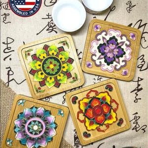 Cloisonné DIY Craft Gift Kit - Bamboo Coasters - The gift for the gifted