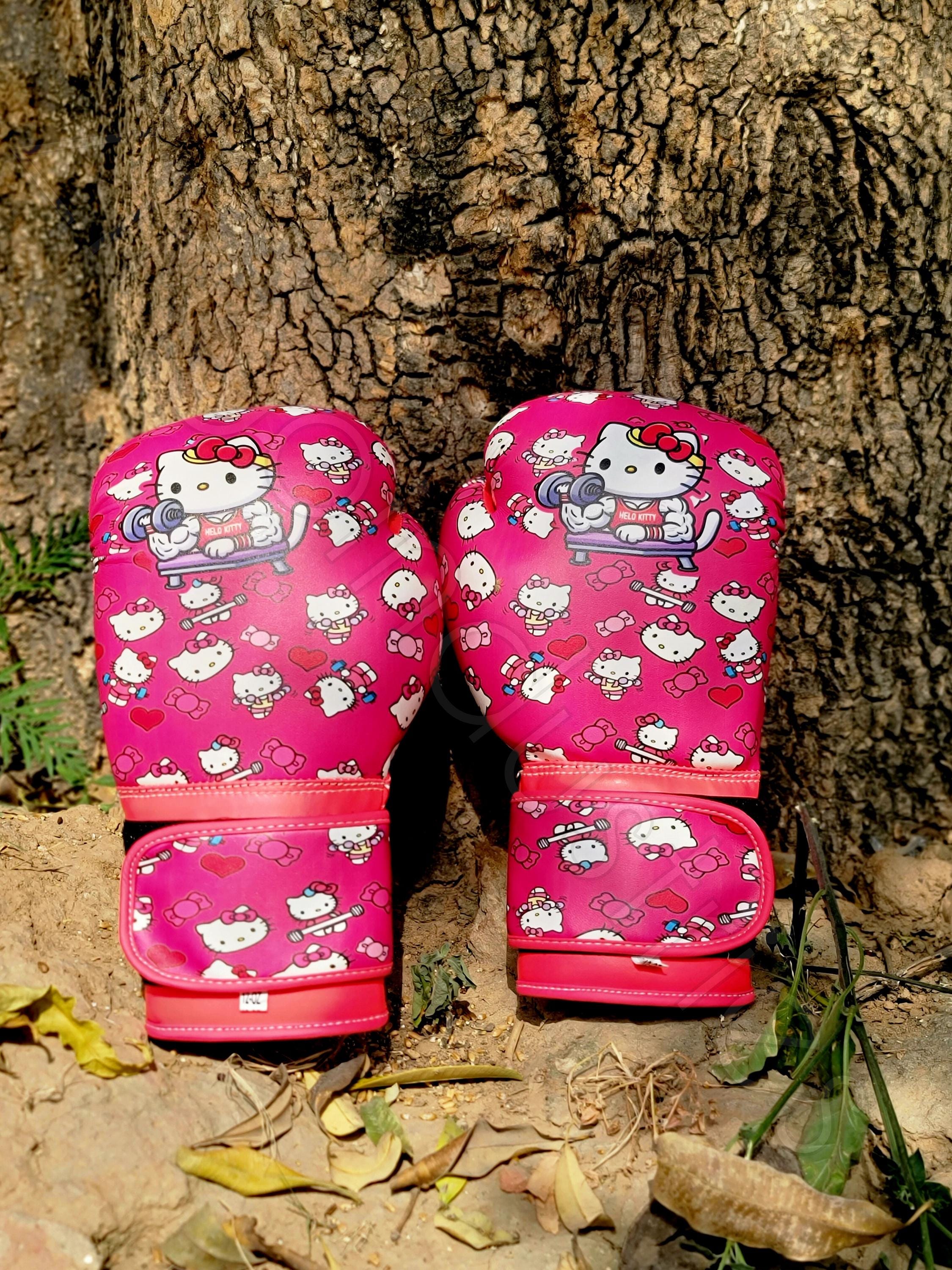 激レア☆ハローキティ ボクシンググローブ付き ぬいぐるみ かわいいハローキティのボクシンググローブ - アニメやサンリオ好きへ