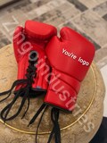 Custom Boxing Gloves | Personalized Lace Up Boxing Gloves | Genuine Leather Training Gloves | Custom Logo Boxing Gear | Gift for Boxers
