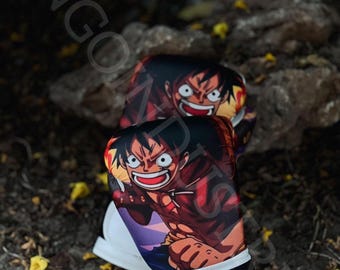 Gants de boxe Anime, équipement inspiré de Luffy, gants de boxe One Piece, cadeau Anime pour les amateurs de boxe, gants de boxe personnalisés, cadeau de fitness.