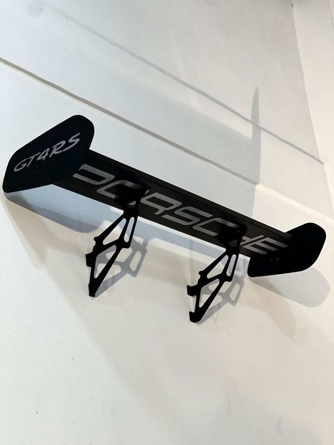 Flying Surfaces Spoiler Rack GT4 RS Style Spoiler Shelf – Aerodynamic Rear Wing Wallshelf With Bold ...