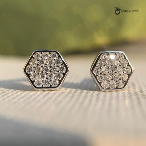 Super tiny micro diamond earring nose stud 1.2mm 1.7mm 2.2mm - Dainty gold silver crystal stud