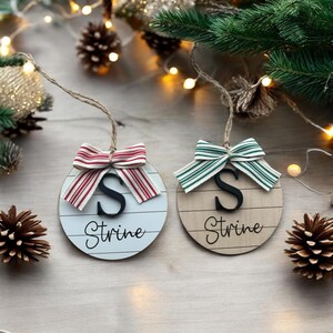 Personalized Christmas name ornaments | laser engraved ornaments | custom name ornament