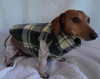 Chaleco polar para perro salchicha: suéter Doxie