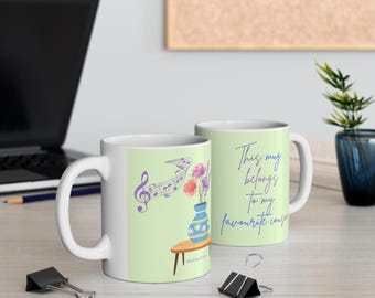 お気に入りのいとこセラミックコーヒーカップ、11オンス、いとこへのパーソナライズされたギフト、面白いいとこマグ、家族の再会のプレゼント、誕生日のギフト