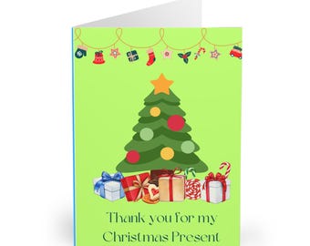 Weihnachten und Neujahr Grußkarten (5er Pack) - Feiertagskarten-Set, saisonale Briefpapiere, festliche Dankesnotizen, Winterfeiergeschenke,