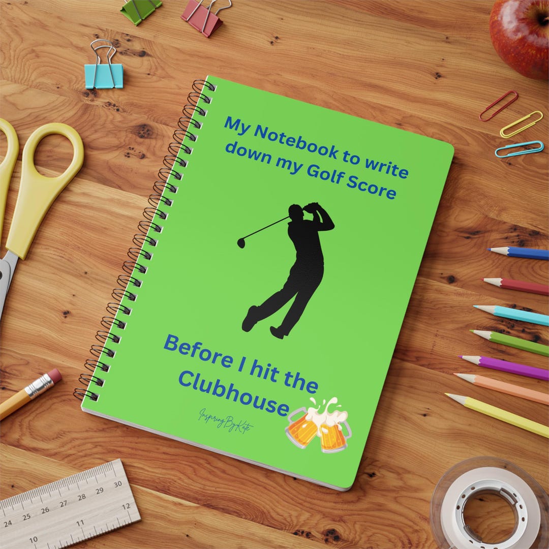 Golf Score Tracker Journal, A5 Notebook for Clubhouse Visits, Golf ...