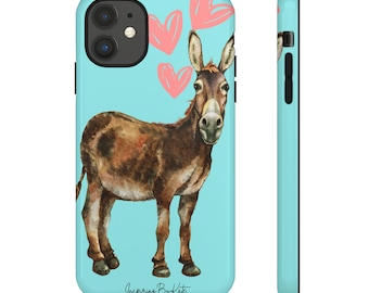 Fundas para teléfono inspiradas en burros, fundas protectoras para teléfono, accesorios para amantes de los animales, regalos tecnológicos únicos, protectores de teléfono personalizados