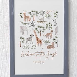 Welcome to the Jungle Digital Print, Nursery Print 1 of a trio available