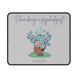 Psychologist Non-Slip Gaming Mouse Pad, Psychology Gaming Mouse Mat, Gamer Office Desk Decor, Cute Mousepad Gift, Funny Gaming Accessories