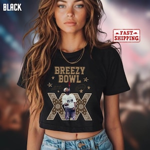 Chris Brown Breezy Bowl XX Crop Top, Chris Brown Album Crop Top, CB Tour Crop Top, Chris Brown Fan Gift, Chris Brown Graphic Crop Top