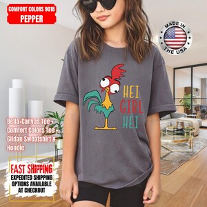 Hei Girl Hei Moana Comfort Colors Shirt, Disney Princess Moana Shirt, Disney Trip Sweatshirt, Disney Toddler Kids Shirts image 9