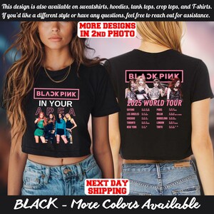 BlackPink Crop Top, Born Pink Crop Top, Kpop Fan Crop Top, Kpop Merch Crop Top, Blackpink World Tour Crop Top, Black Pink Tee Crop Top