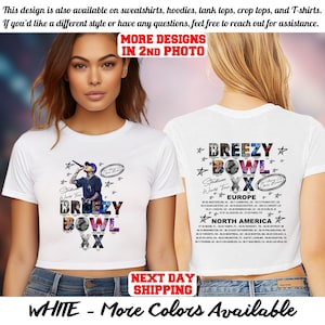Chris Brown Breezy Bowl XX Crop Top, Chris Brown Album Crop Top, CB Tour Crop Top, Chris Brown Fan Gift, Chris Brown Graphic Crop Top