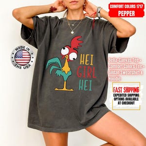 Hei Girl Hei Moana Comfort Colors Shirt, Disney Princess Moana Shirt, Disney Trip Sweatshirt, Disney Toddler Kids Shirts image 8
