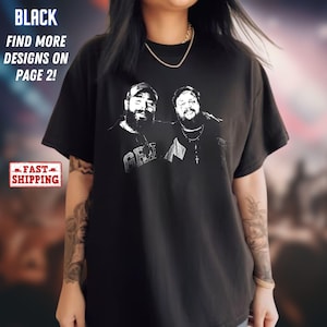 Comfort Colors Vintage Post Malone Shirt, Post Malone Tour, Big Ass Stadium Tour, Posty 2025 Tour Shirt, Jelly Roll and Post Malone Shirt