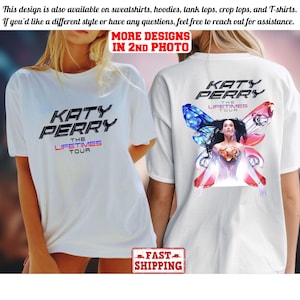 Comfort Colors 2025 Katy Perry The Lifetime Tour Shirt, Katy Perry Tee, Katy Perry Fan Gift, Katy Perry Merch, Katy Perry Graphic Shirt