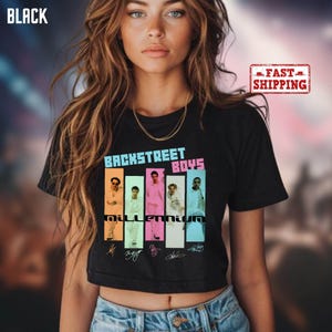 Backstreet Boys Millennium Crop Top, Concert Backstreet Boys Millennium Tour, Backstreet Boys Print, Backstreet Fan Merch Gift Crop Top