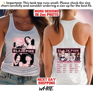 BlackPink Tank Top, Born Pink Tank Top, Kpop Fan Tank Top, Kpop Merch Tank Top, Blackpink World Tour Tank Top, Black Pink Tee Tank Top