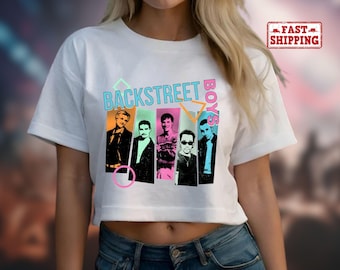 Pop Music Bring Memory Back Street Men Women Boys Girls 7 Crop Top, Bring Memory Back, Backstreet Boy Band, BSB Rock Crop, Vintage Pop Crop