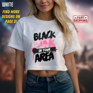 BlackPink Crop Top, Born Pink Crop Top, Kpop Fan Crop Top, Kpop Merch Crop Top, Blackpink World Tour Crop Top, Black Pink Tee Crop Top