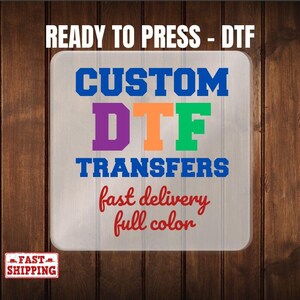 Custom DTF Transfers | Full Color Heat Transfer Designs | Ready to Press Gang Sheet | Wholesale DTF Prints for T-Shirts