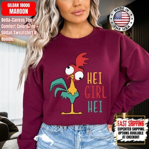Hei Girl Hei Moana Comfort Colors Shirt, Disney Princess Moana Shirt, Disney Trip Sweatshirt, Disney Toddler Kids Shirts image 14