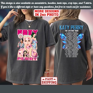 Comfort Colors 2025 Katy Perry The Lifetime Tour Shirt, Katy Perry Tee, Katy Perry Fan Gift, Katy Perry Merch, Katy Perry Graphic Shirt