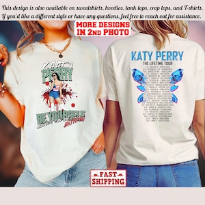 Comfort Colors 2025 Katy Perry The Lifetime Tour Shirt, Katy Perry Tee, Katy Perry Fan Gift, Katy Perry Merch, Katy Perry Graphic Shirt