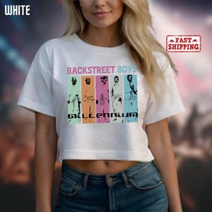 Backstreet Boys Millennium Crop Top, Concert Backstreet Boys Millennium Tour, Backstreet Boys Print, Backstreet Fan Merch Gift Crop Top