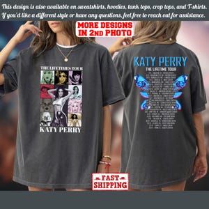 Comfort Colors 2025 Katy Perry The Lifetime Tour Shirt, Katy Perry Tee, Katy Perry Fan Gift, Katy Perry Merch, Katy Perry Graphic Shirt
