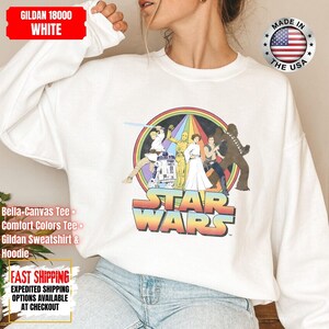 Chemise Disney Star Wars, sweat Mandalorian, chemise couleurs confort Dark Vador, chemise Chewbacca, chemise Star Jedi, t-shirt Luke Skywalker image 11