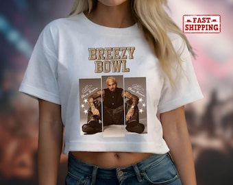 Chris Brown Breezy Bowl XX Crop Top, Chris Brown Album Crop Top, CB Tour Crop Top, Chris Brown Fan Gift, Chris Brown Graphic Crop Top