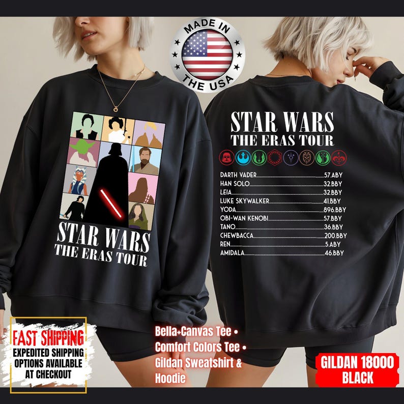 Disney Star Wars Shirt, Mandalorian Sweatshirt, Darth Vader Comfort Colors Shirt, Chewbacca Shirt, Star Jedi Shirt, Luke Skywalker Shirt image 14