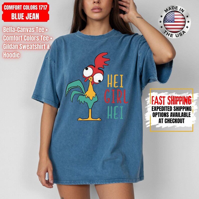 Hei Girl Hei Moana Comfort Colors Shirt, Disney Princess Moana Shirt, Disney Trip Sweatshirt, Disney Toddler Kids Shirts image 12