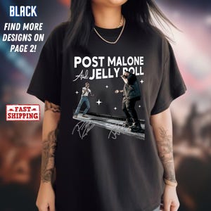 Comfort Colors Vintage Post Malone Shirt, Post Malone Tour, Big Ass Stadium Tour, Posty 2025 Tour Shirt, Jelly Roll and Post Malone Shirt