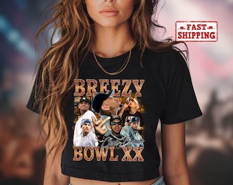 Chris Brown Breezy Bowl XX Crop Top, Chris Brown Album Crop Top, CB Tour Crop Top, Chris Brown Fan Gift, Chris Brown Graphic Crop Top